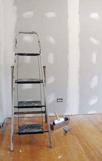 Drywall repair by Rainbow Painting Services.