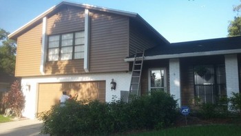 After Vinyl Siding Painting